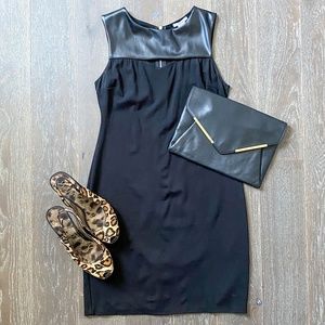 mixed media bodycon dress